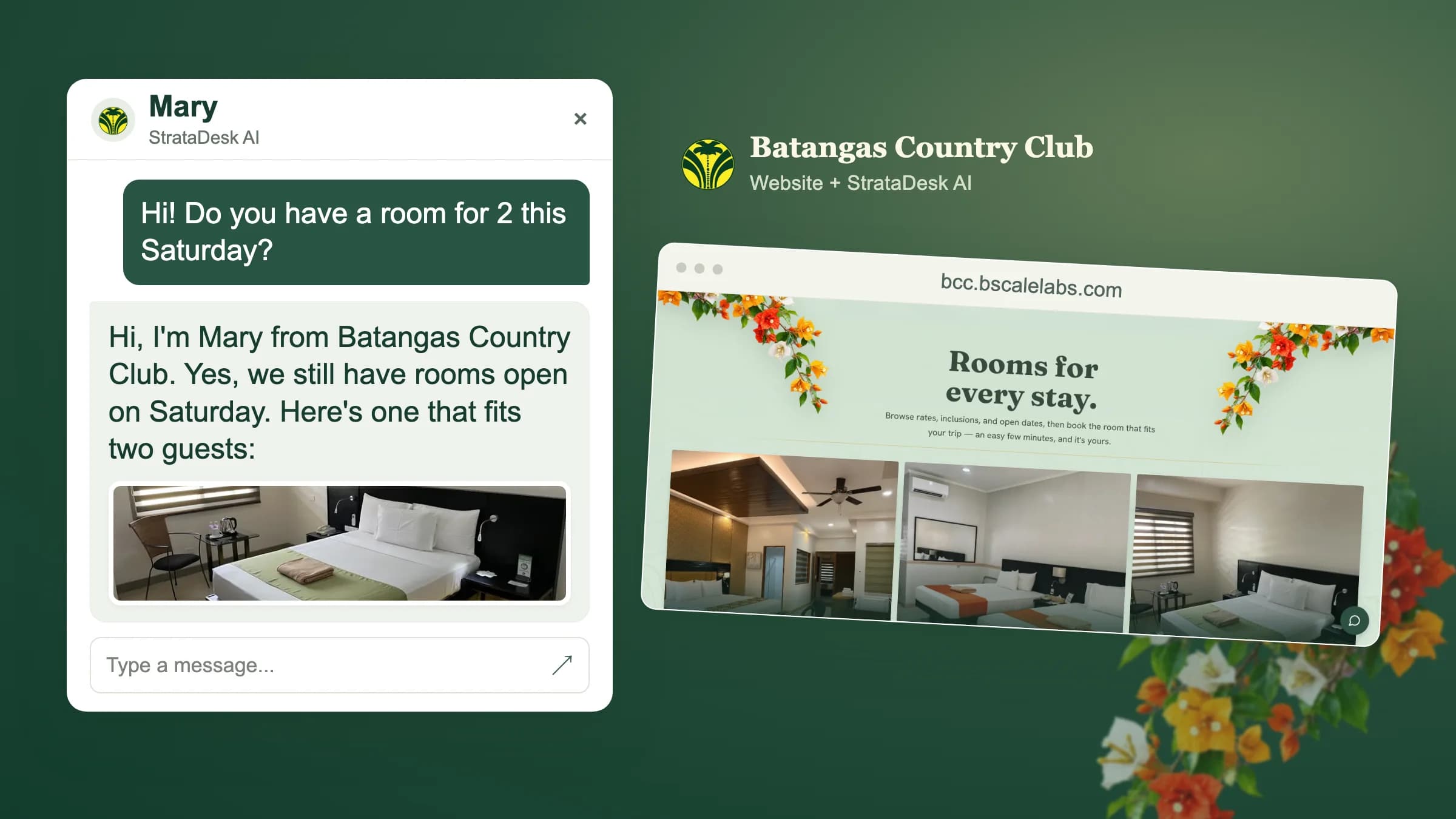 Batangas Country Club: AI Guest Inquiries and Booking Support